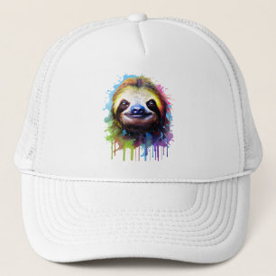 Gorra De Camionero Alegre Splatter Sloth
