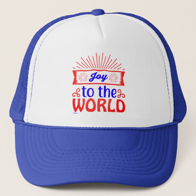 Gorra De Camionero ALEGRÍA AL MUNDO inspirador y motivacional (Anverso)