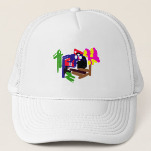 Gorra De Camionero Alegría de loro tiempo de verano