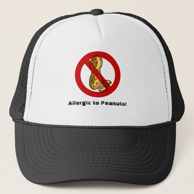 Gorra De Camionero Alergia del cacahuete (Anverso)