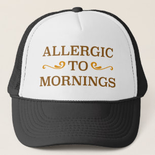 Gorra De Camionero Alérgico a las mañanas