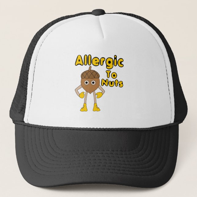 Gorra De Camionero Alérgico a las nueces (Anverso)