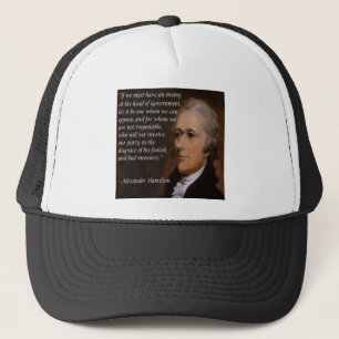 Gorra De Camionero Alexander Hamilton "Líder Enemigo" Regalo