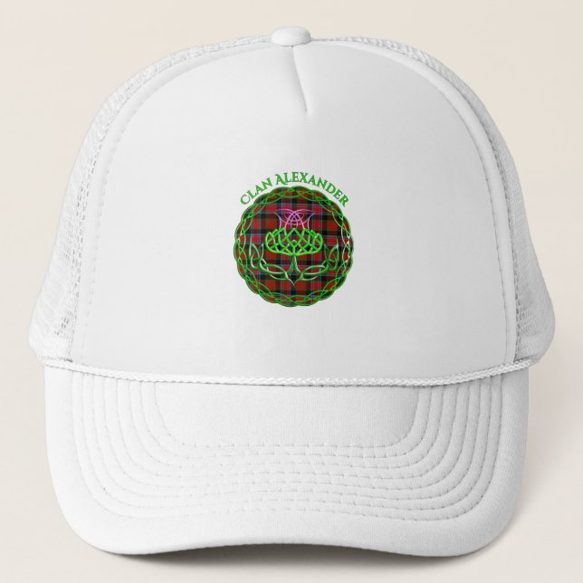 Gorra De Camionero Alexander Scottish Tartán Celtic Thistle (Anverso)