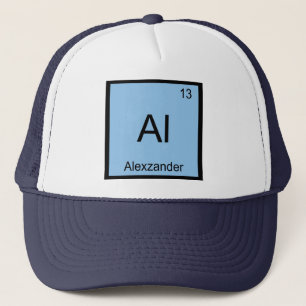 Gorra De Camionero Alexzander Nombre Química Elemento Tabla Periódica