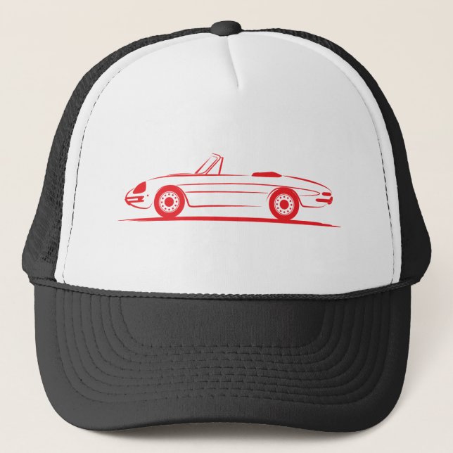 Gorra De Camionero Alfa Romeo Giulietta Spider Spyder Duetto Graduado (Anverso)