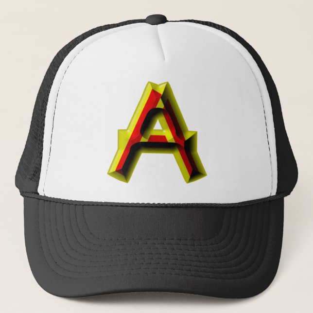 Gorra De Camionero Alfabeto A de Bujeto (Anverso)