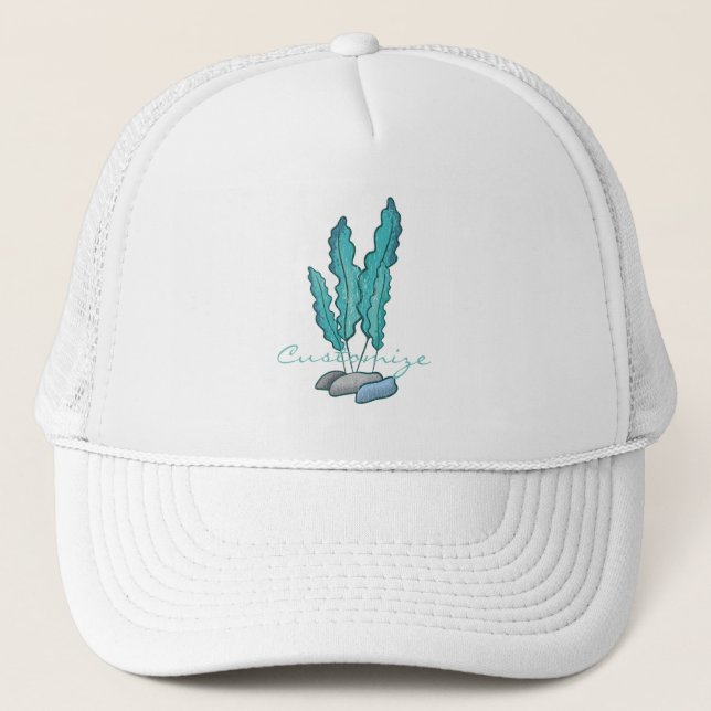Gorra De Camionero Alga azul alga alga Thunder_Cove (Anverso)