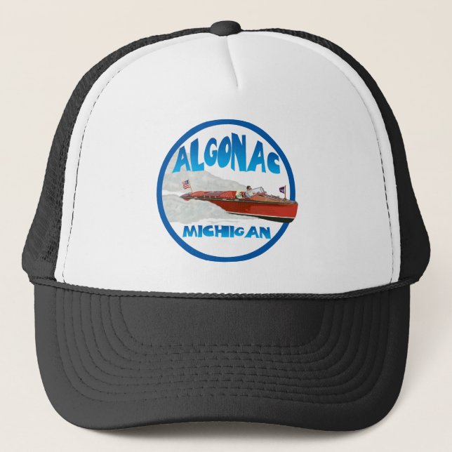 Gorra De Camionero Algonac Michigan (Anverso)