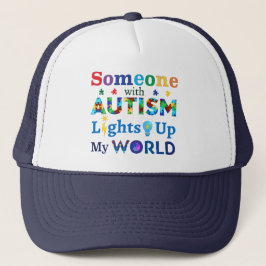 Gorra De Camionero Alguien con AUTISMO ilumina mi mundo