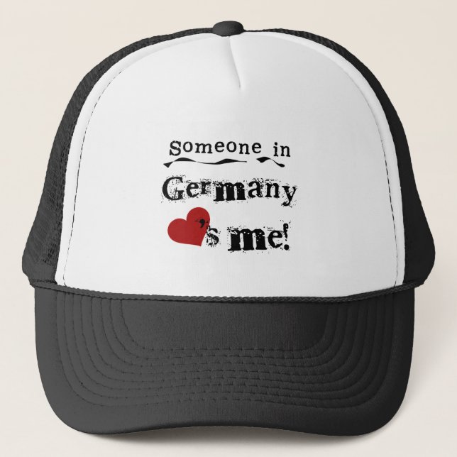 Gorra De Camionero Alguien en Alemania me ama (Anverso)