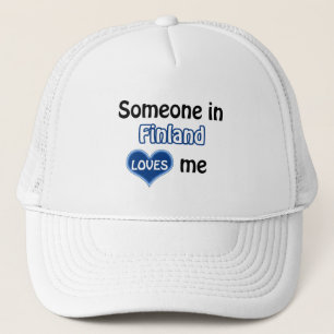 Gorra De Camionero Alguien en Finlandia me ama