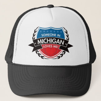 Gorra De Camionero Alguien en Michigan me ama