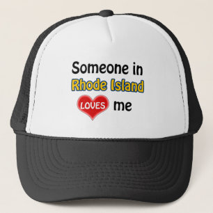 Gorra De Camionero Alguien en Rhode Island me ama