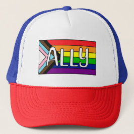 Gorra De Camionero Aliado LGBTQIA+ | Bandera arco iris
