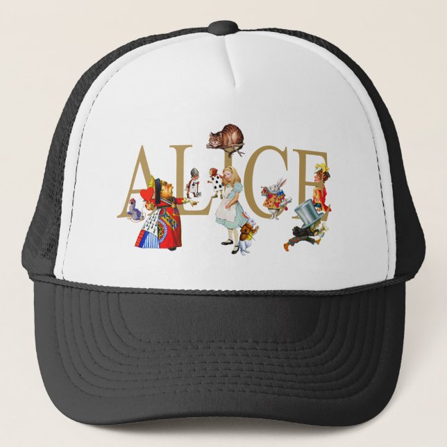 GORRA DE CAMIONERO ALICE EN WONDERLAND Y AMIGOS (Anverso)