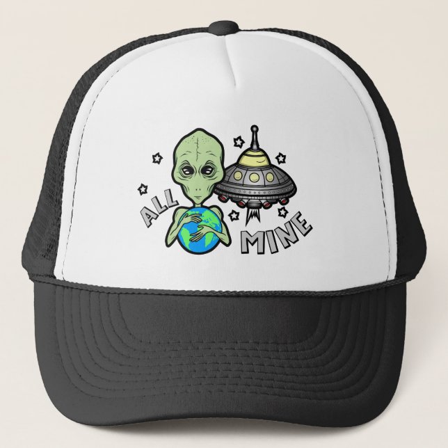 Gorra de camionero Alien All Mine (Anverso)