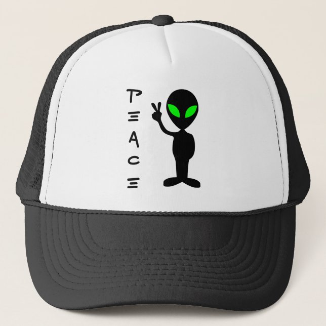 Gorra De Camionero Alien de la Paz (Anverso)