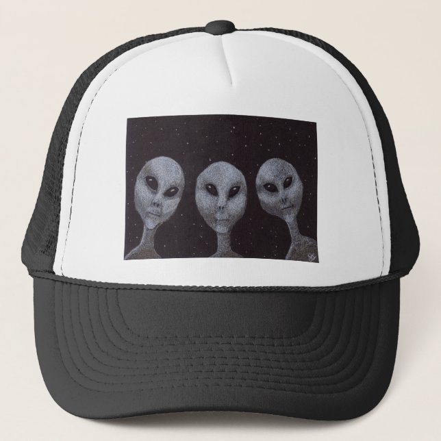 Gorra De Camionero Alien Grays (Anverso)