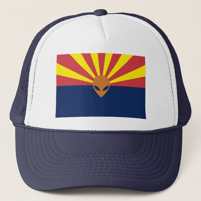Gorra De Camionero Alien UFO Arizona (Anverso)