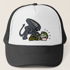 Gorra De Camionero Alien vs Soldado 2