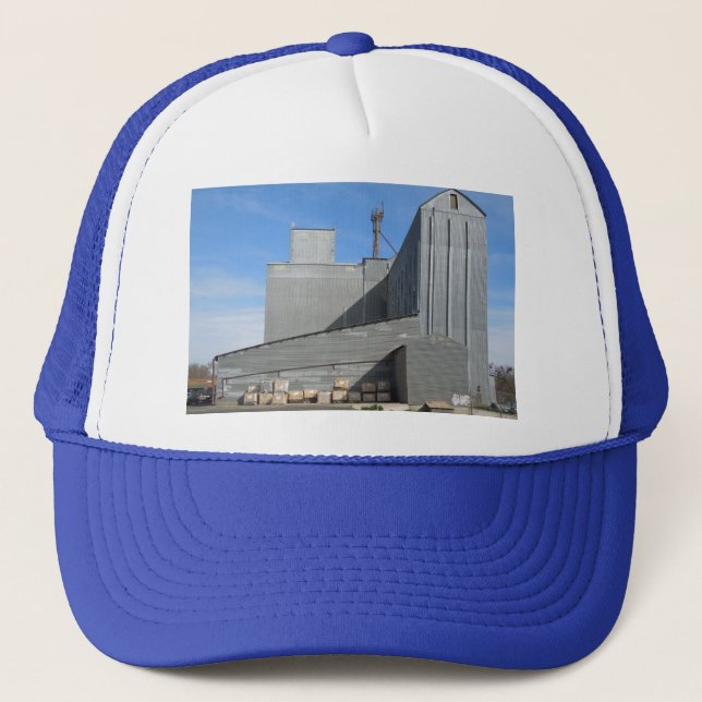 Gorra De Camionero Alimentación de Templeton y edificio del grano (Anverso)