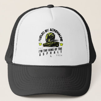 Gorra De Camionero Alimentado por Adrenaline - Diseño dinámico audaz