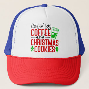 Gorra De Camionero Alimentado por cafés y Navidades Cookies-56580