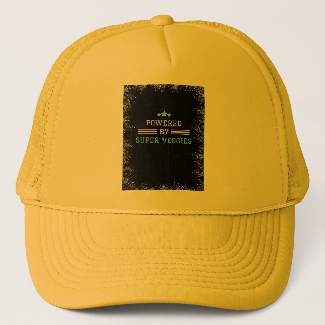 Gorra De Camionero Alimentado por superverduras (Anverso)