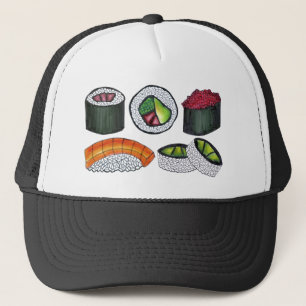 Gorra De Camionero Alimentos japoneses Sushi California Tuna Rolodie 
