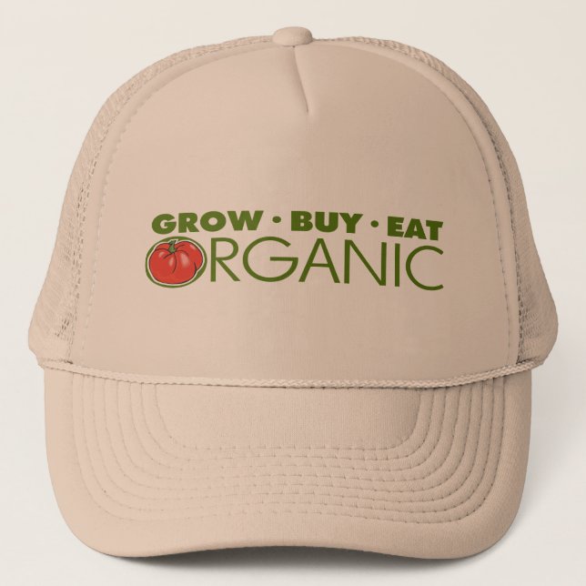 Gorra De Camionero Alimentos orgánicos (Anverso)
