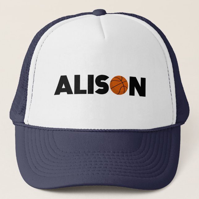Gorra De Camionero Alison Basketball (Anverso)