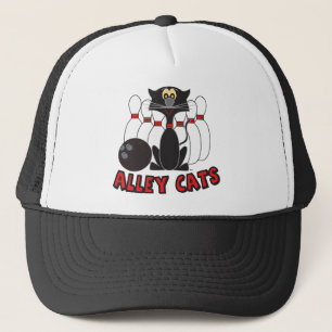 Gorra De Camionero Alley Cats Bowling Pin  Humor