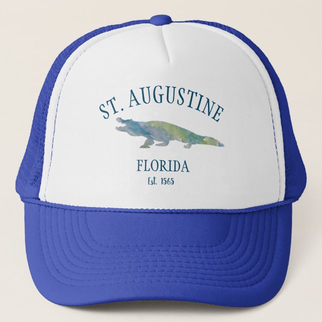 Gorra De Camionero Alligador de St Augustine Florida (Anverso)