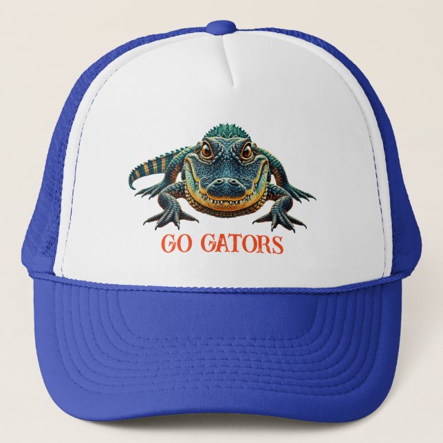 Gorra De Camionero Alligator - Go Gators (Anverso)