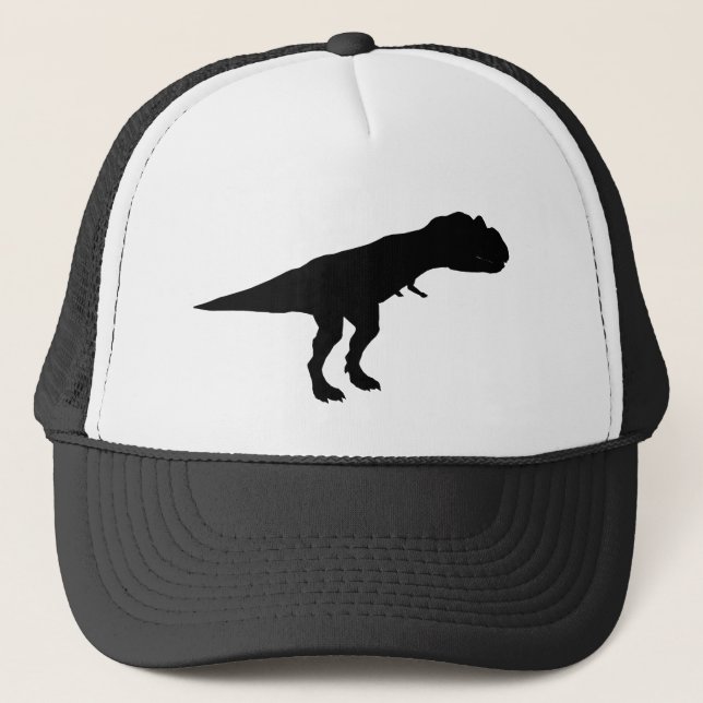 Gorra De Camionero Allosaurus Dino Dinosaur Silhouette (Anverso)