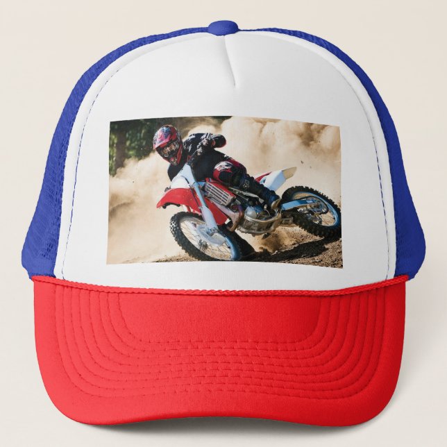 Gorra De Camionero almohada de lanzamiento de motocross (Anverso)