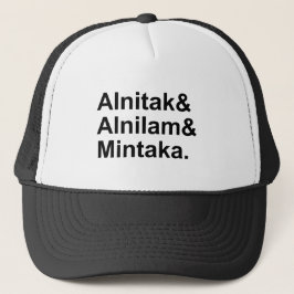 Gorra De Camionero Alnitak Alnilam Mintaka | 3 estrellas del cinturón