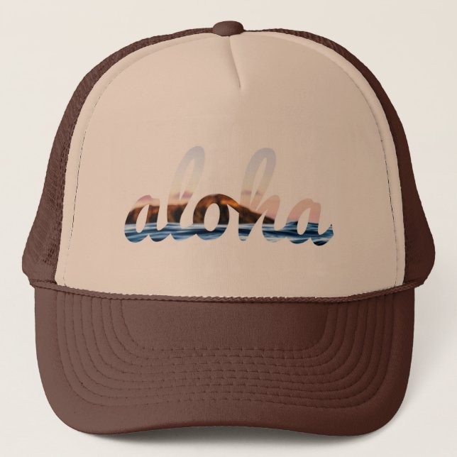 Gorra De Camionero Aloha Diamond Head (Anverso)