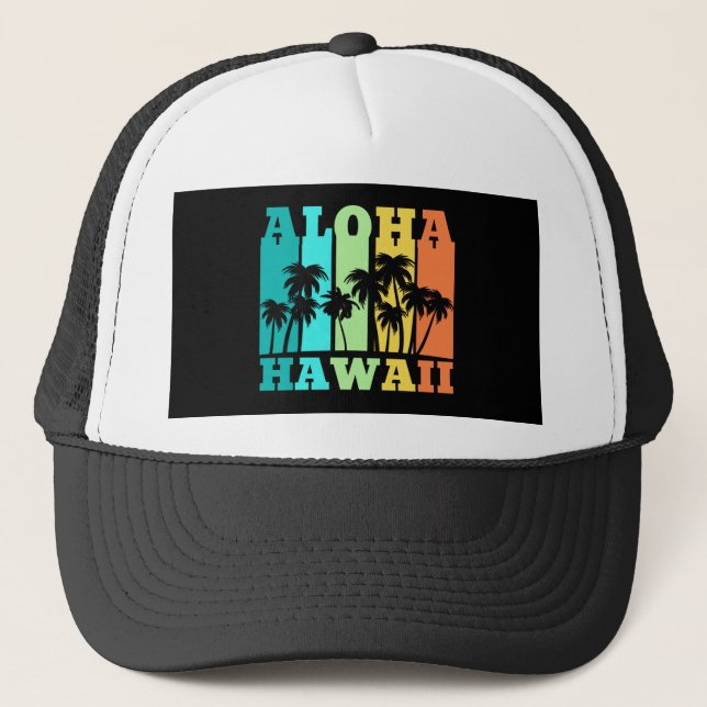 Gorra De Camionero Aloha Hawaii (Anverso)