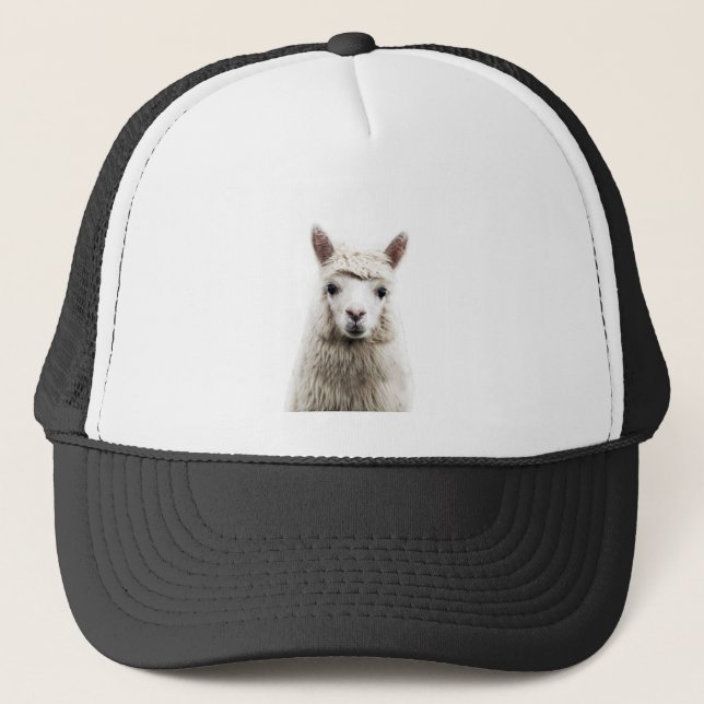Gorra De Camionero Alpaca blanca (Anverso)