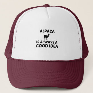 GORRA DE CAMIONERO ALPACA SIEMPRE ES UNA BUENA IDEA