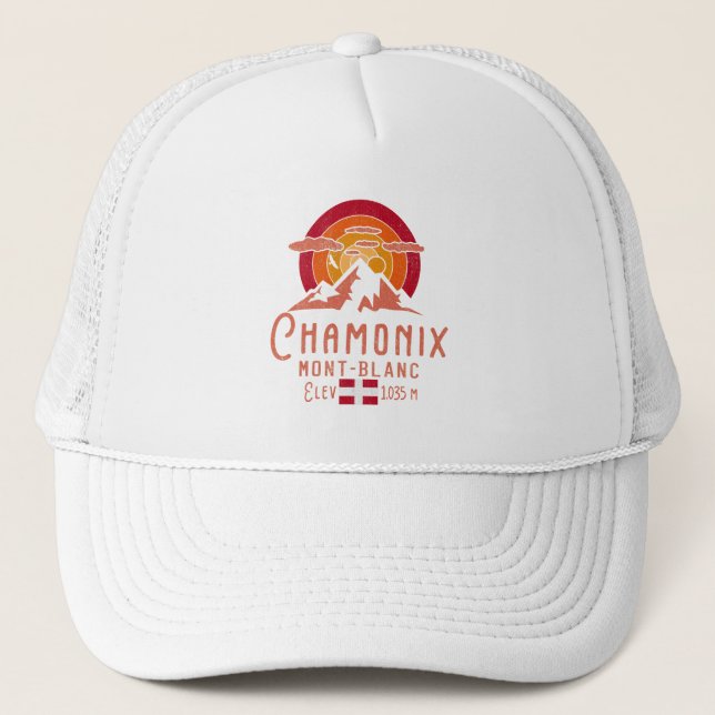 Gorra De Camionero Alpes franceses de Chamonix France Mont Blanc (Anverso)