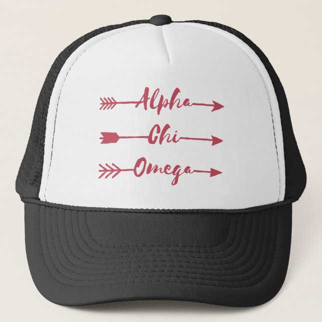 Gorra De Camionero Alpha Chi Omega | Flechas (Anverso)