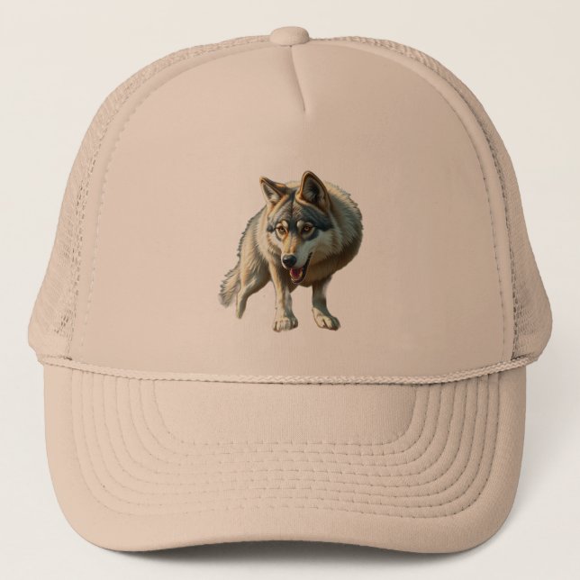 Gorra De Camionero „Alpha-Wolf – König der Wildnis“ (Anverso)