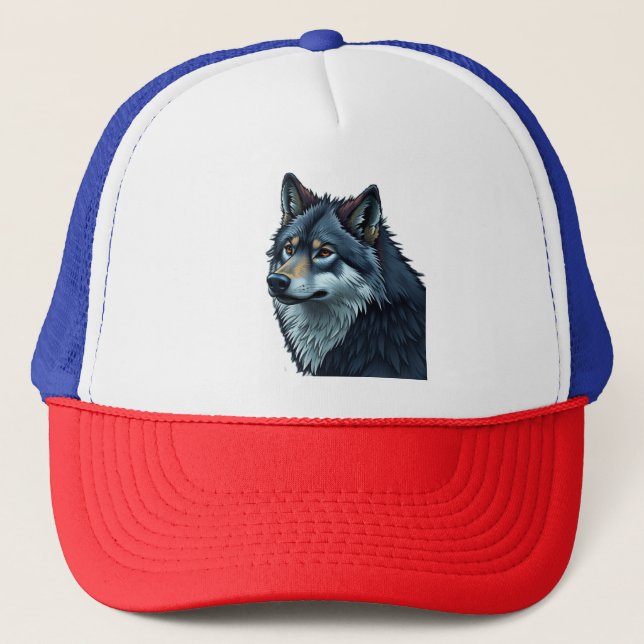 Gorra De Camionero „Alpha-Wolf – König der Wildnis“ (Anverso)