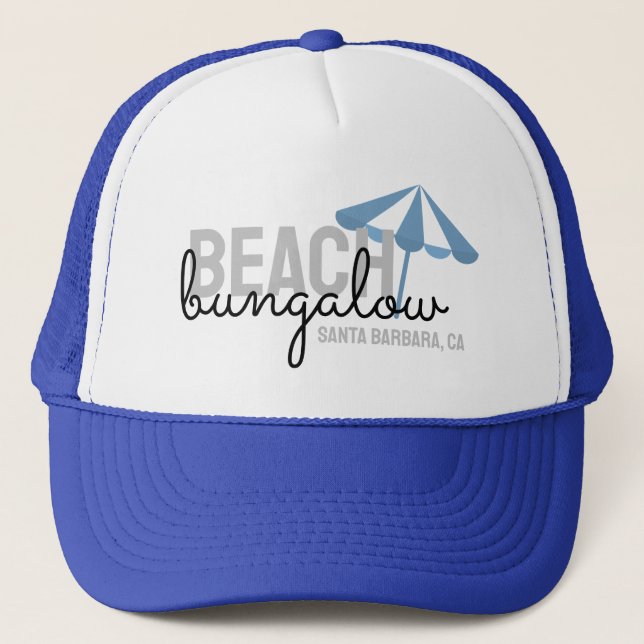 Gorra De Camionero Alquiler de vacaciones de paraguas de playa - (Anverso)