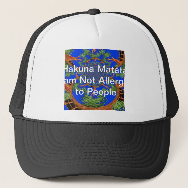 Gorra De Camionero Alquimia de Acacia: No soy alérgico al arte popula (Anverso)