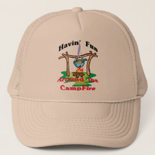 Gorra De Camionero Alrededor de la hoguera
