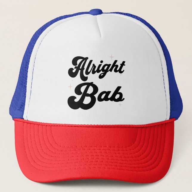 Gorra De Camionero Alright Bab (Anverso)